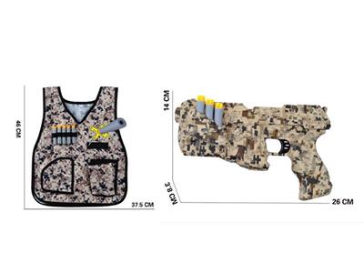 Desert camouflage soft bullet gun + camouflage clothing